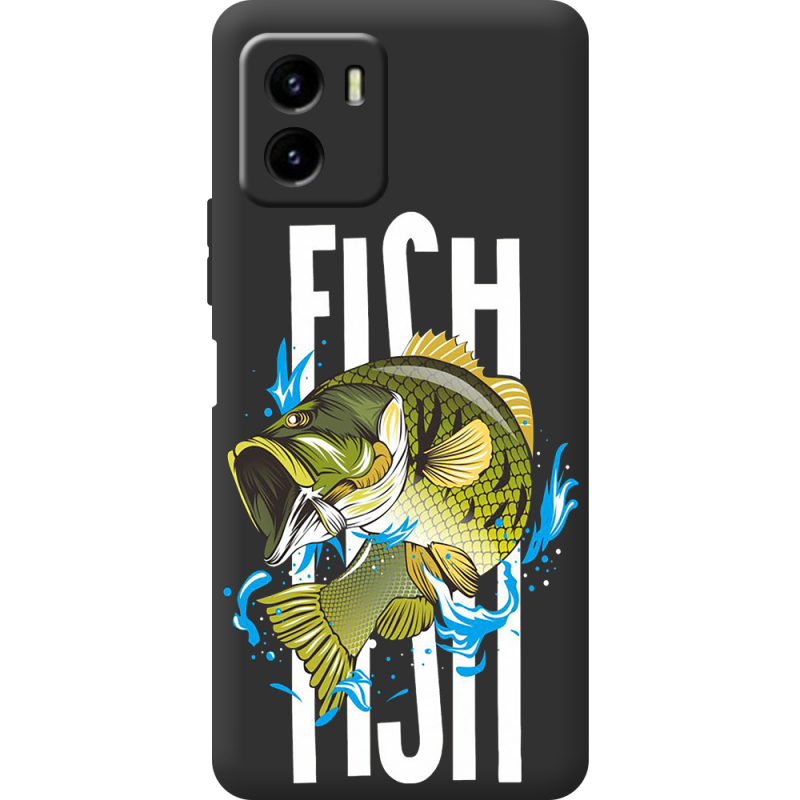 Черный чехол BoxFace Vivo Y15S Fish