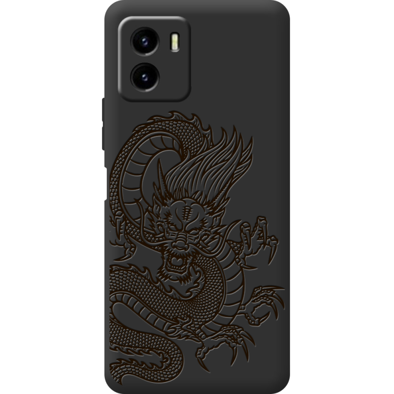 Черный чехол BoxFace Vivo Y15S Chinese Dragon