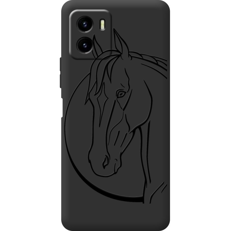 Черный чехол BoxFace Vivo Y15S Horse