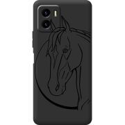 Черный чехол BoxFace Vivo Y15S Horse