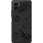 Черный чехол BoxFace Vivo Y15S Mountains