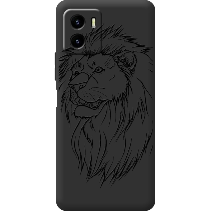 Черный чехол BoxFace Vivo Y15S Lion