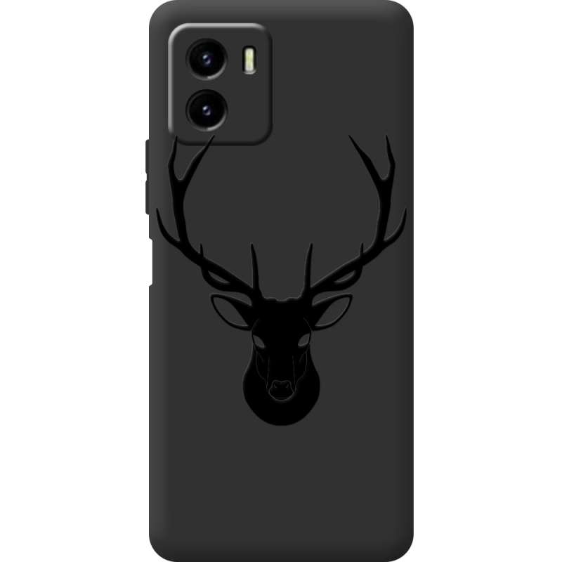 Черный чехол BoxFace Vivo Y15S Deer