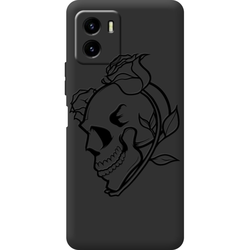 Черный чехол BoxFace Vivo Y15S Skull and Roses