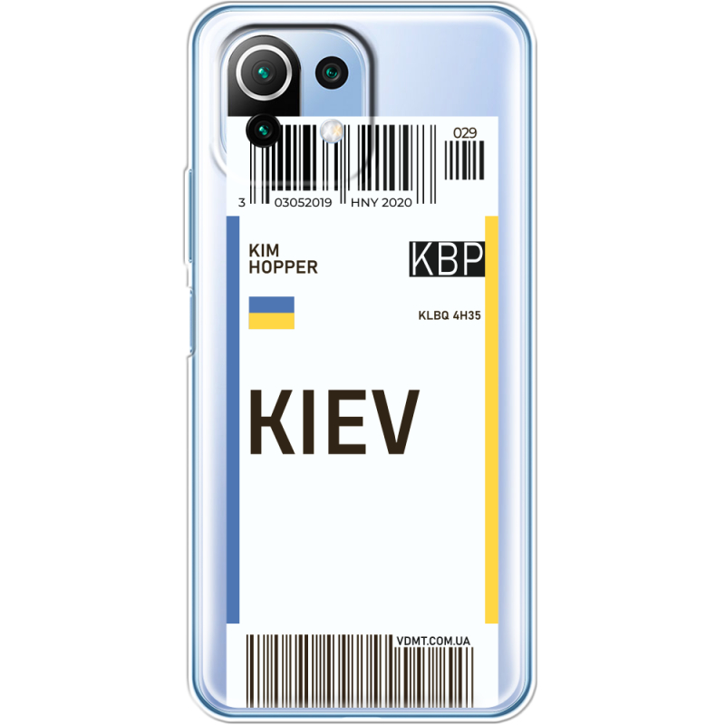 Прозрачный чехол BoxFace Xiaomi Mi 11 Lite Ticket Kiev