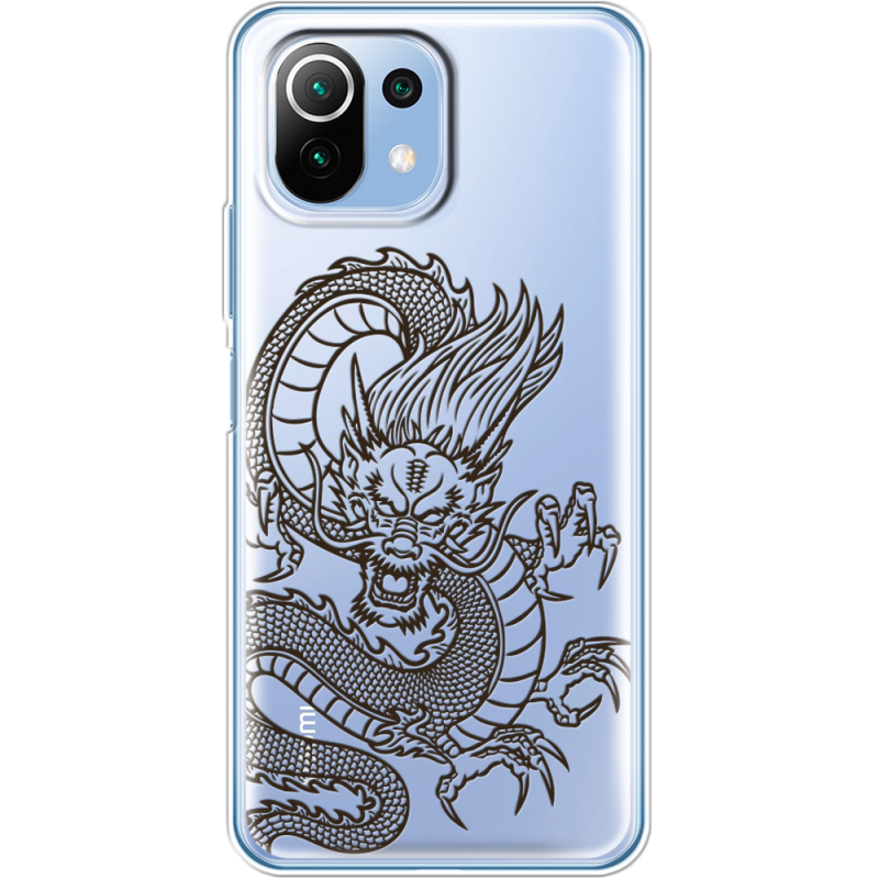 Прозрачный чехол BoxFace Xiaomi Mi 11 Lite Chinese Dragon