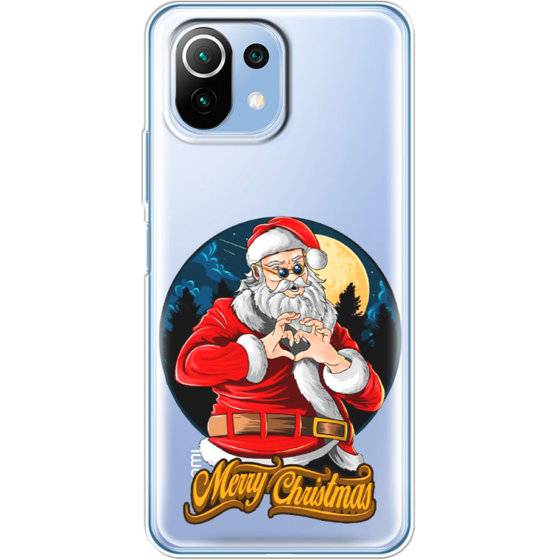 Прозрачный чехол BoxFace Xiaomi Mi 11 Lite Cool Santa