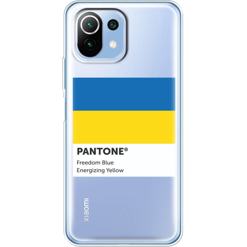 Прозрачный чехол BoxFace Xiaomi Mi 11 Lite Pantone вільний синій