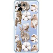 Прозрачный чехол BoxFace Xiaomi Mi 11 Lite Cotton and Rabbits