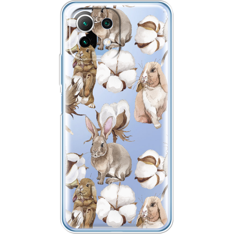 Прозрачный чехол BoxFace Xiaomi 11 Lite 5G NE Cotton and Rabbits