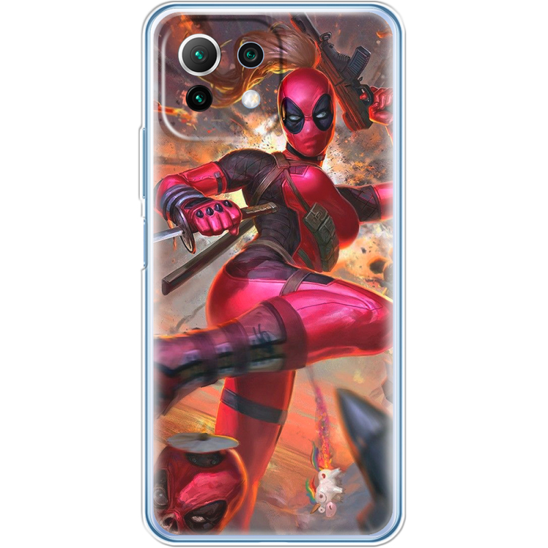 Чехол BoxFace Xiaomi Mi 11 Lite Woman Deadpool