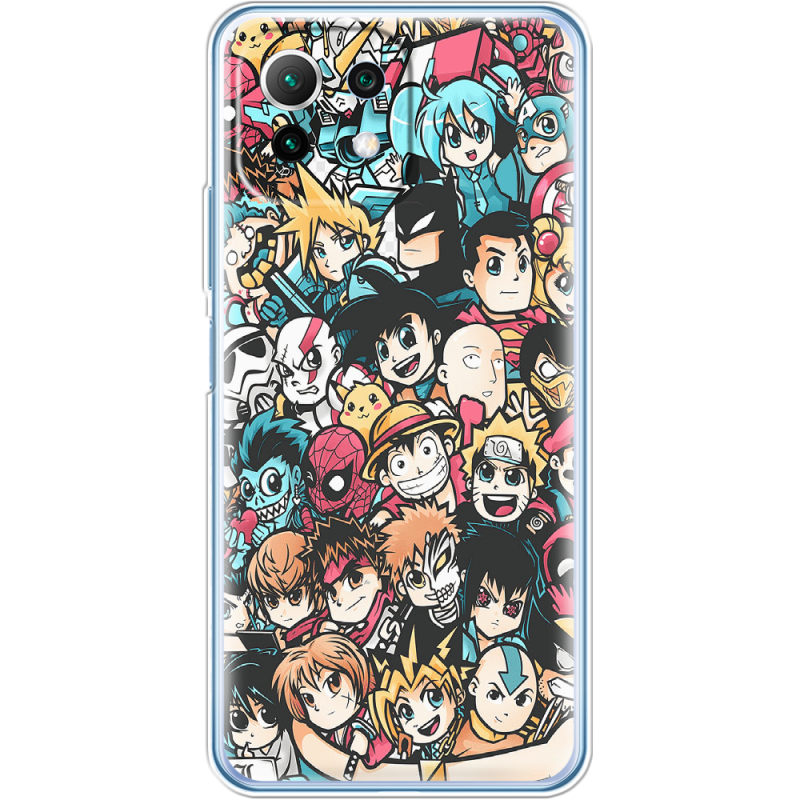 Чехол BoxFace Xiaomi Mi 11 Lite Anime Stickers