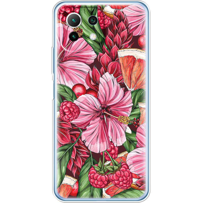Чехол BoxFace  Xiaomi 11 Lite 5G NE Tropical Flowers