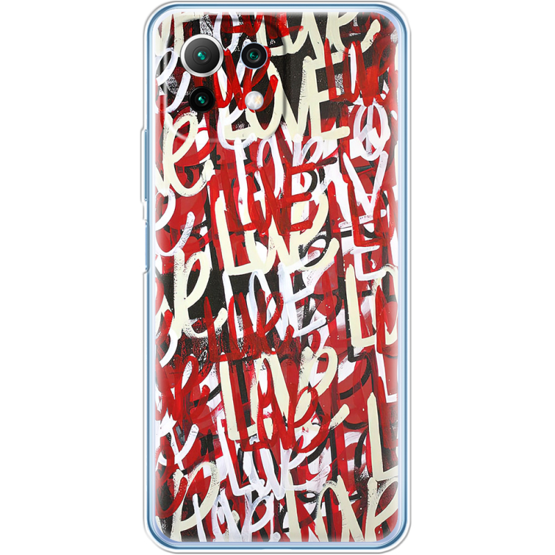 Чехол BoxFace  Xiaomi 11 Lite 5G NE Love Graffiti