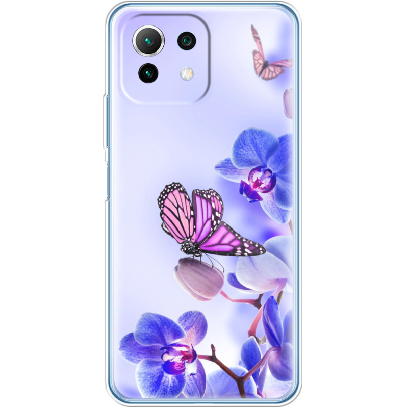 Чехол BoxFace  Xiaomi 11 Lite 5G NE Orchids and Butterflies