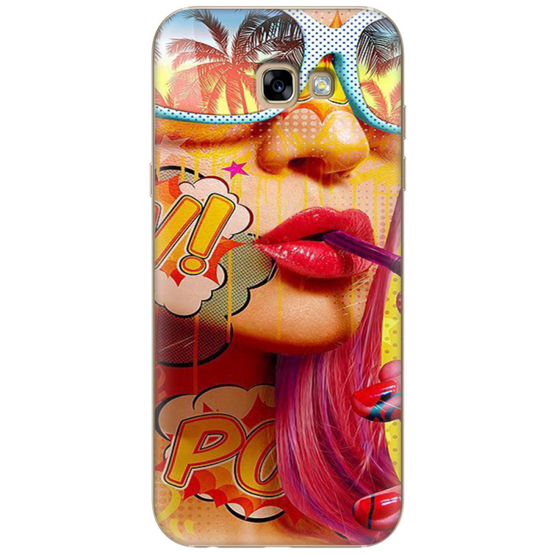 Чехол Uprint Samsung A720 Galaxy A7 2017 Yellow Girl Pop Art