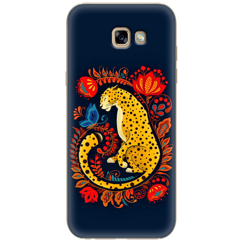 Чехол Uprint Samsung A720 Galaxy A7 2017 Petrykivka Leopard