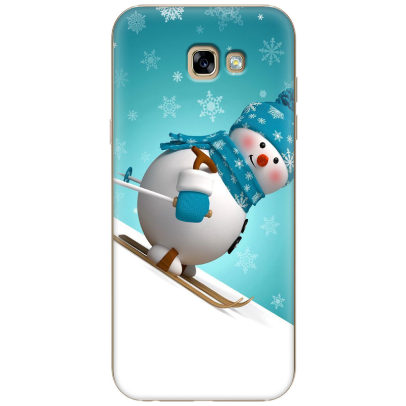 Чехол Uprint Samsung A720 Galaxy A7 2017 Skier Snowman