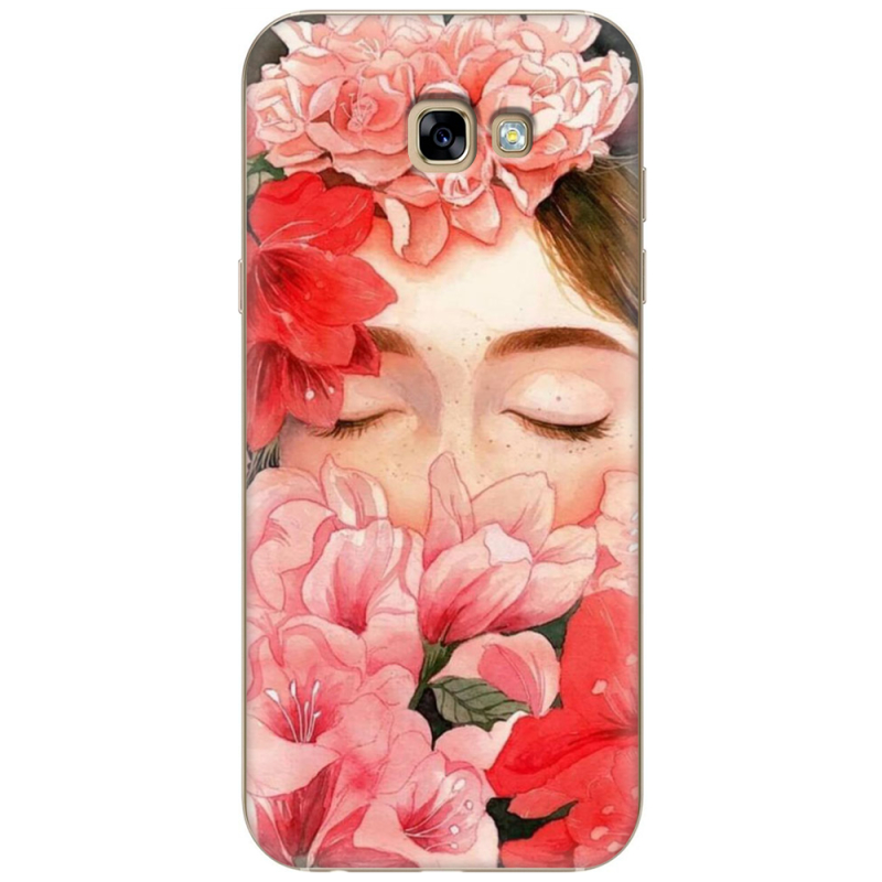 Чехол Uprint Samsung A720 Galaxy A7 2017 Girl in Flowers