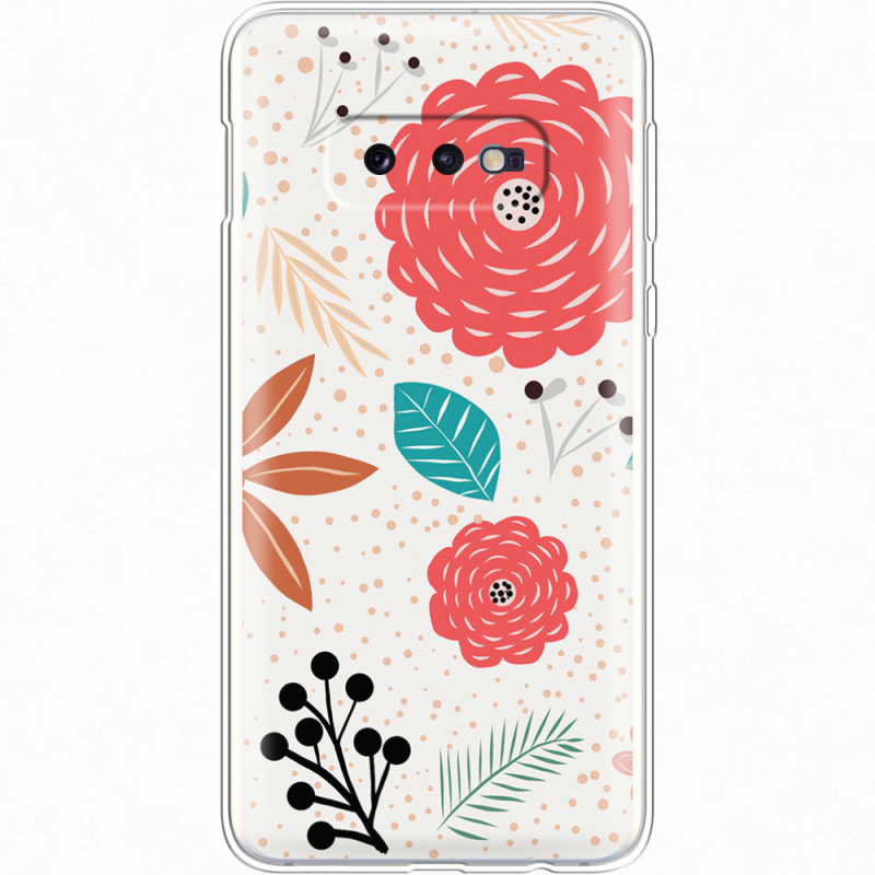 Чехол Uprint Samsung G970 Galaxy S10e Line Flowers