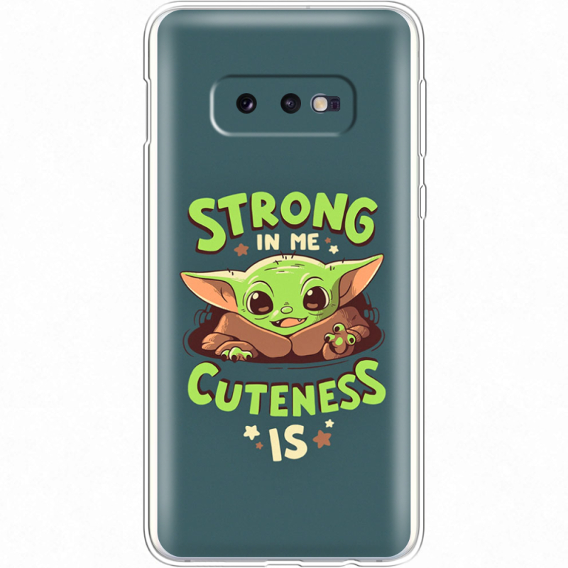 Чехол Uprint Samsung G970 Galaxy S10e Strong in me Cuteness is