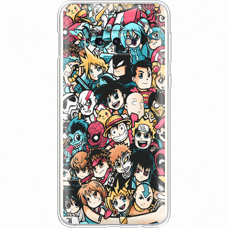 Чехол Uprint Samsung G970 Galaxy S10e Anime Stickers