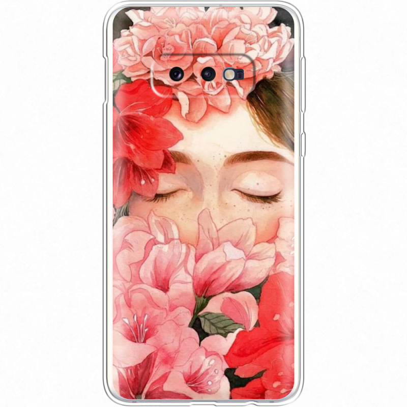 Чехол Uprint Samsung G970 Galaxy S10e Girl in Flowers