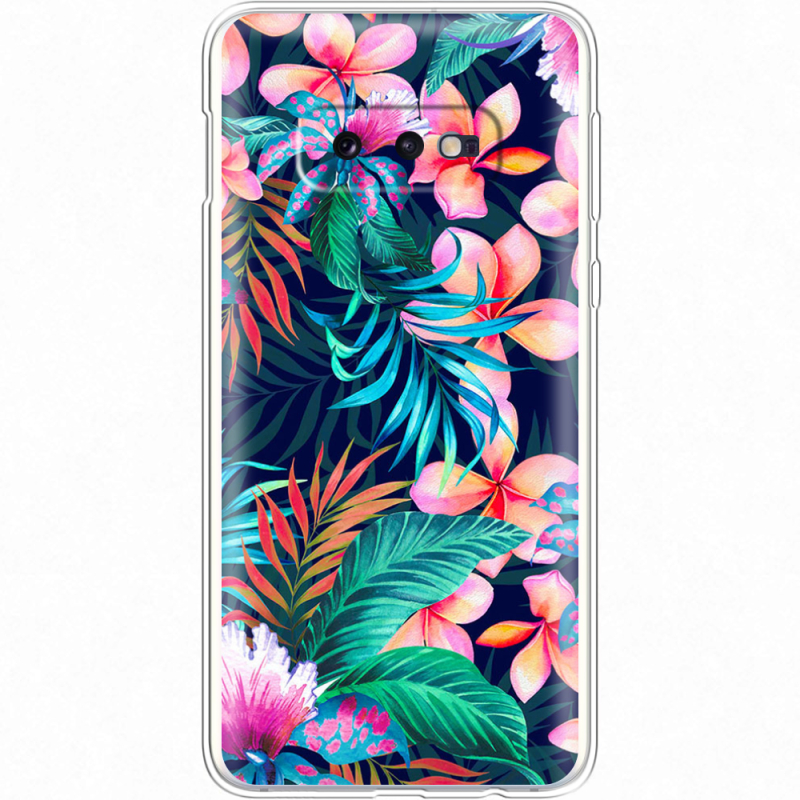 Чехол Uprint Samsung G970 Galaxy S10e flowers in the tropics