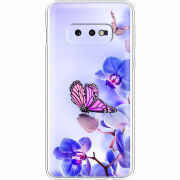 Чехол Uprint Samsung G970 Galaxy S10e Orchids and Butterflies