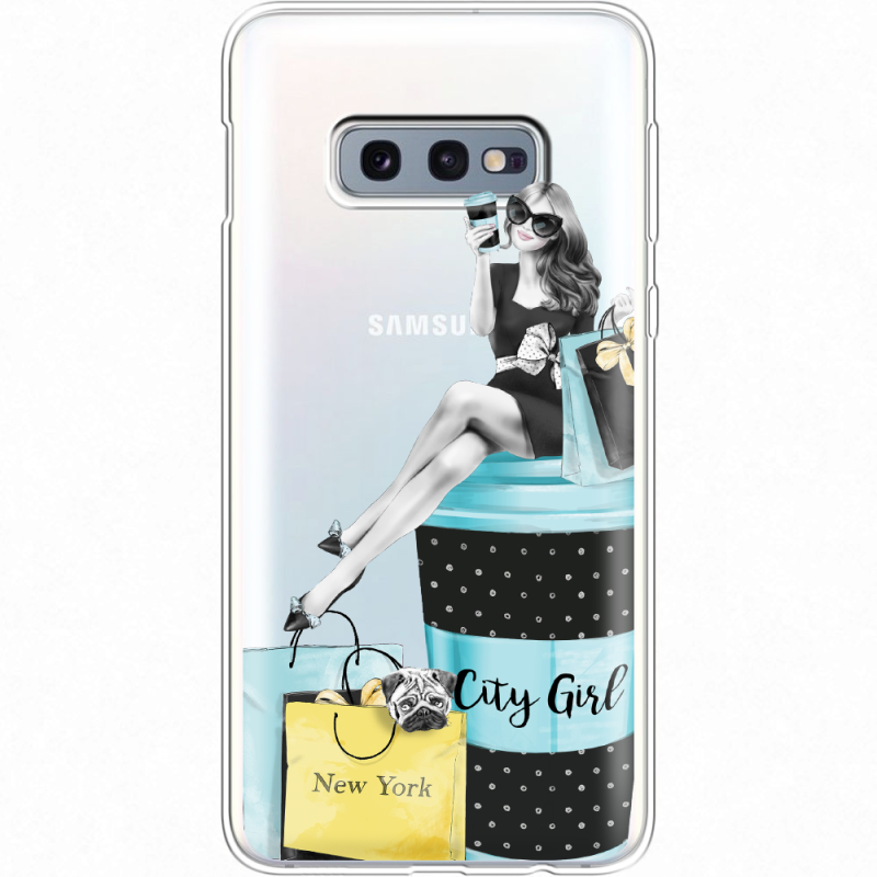 Прозрачный чехол Uprint Samsung G970 Galaxy S10e City Girl