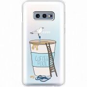 Прозрачный чехол Uprint Samsung G970 Galaxy S10e Segull in Cofee Pool