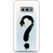 Прозрачный чехол Uprint Samsung G970 Galaxy S10e Swan question