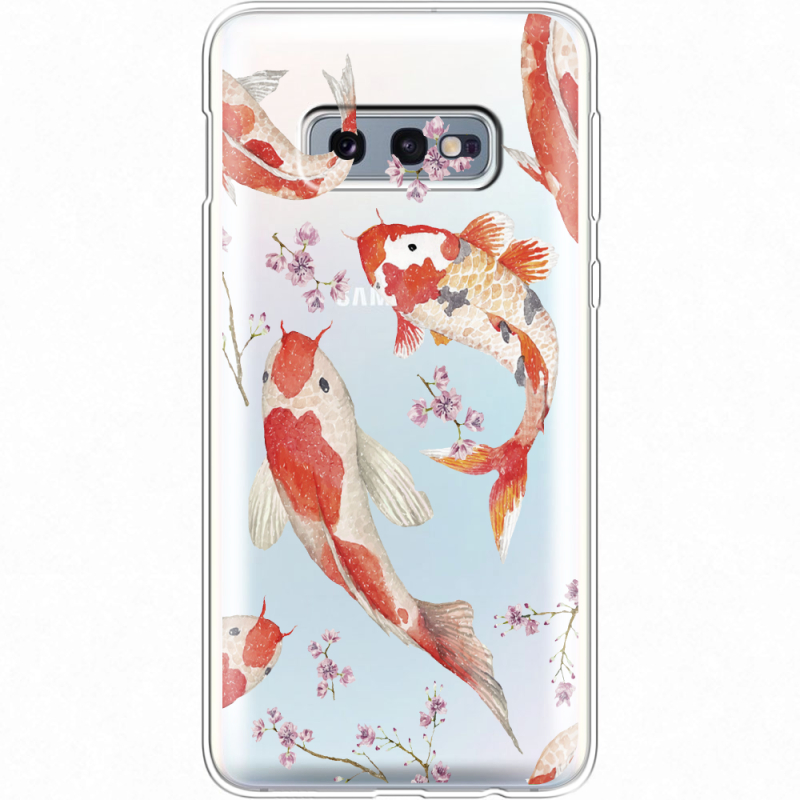 Прозрачный чехол Uprint Samsung G970 Galaxy S10e Japanese Koi Fish