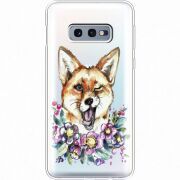 Прозрачный чехол Uprint Samsung G970 Galaxy S10e Winking Fox