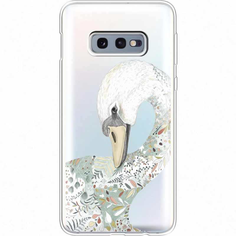 Прозрачный чехол Uprint Samsung G970 Galaxy S10e Swan