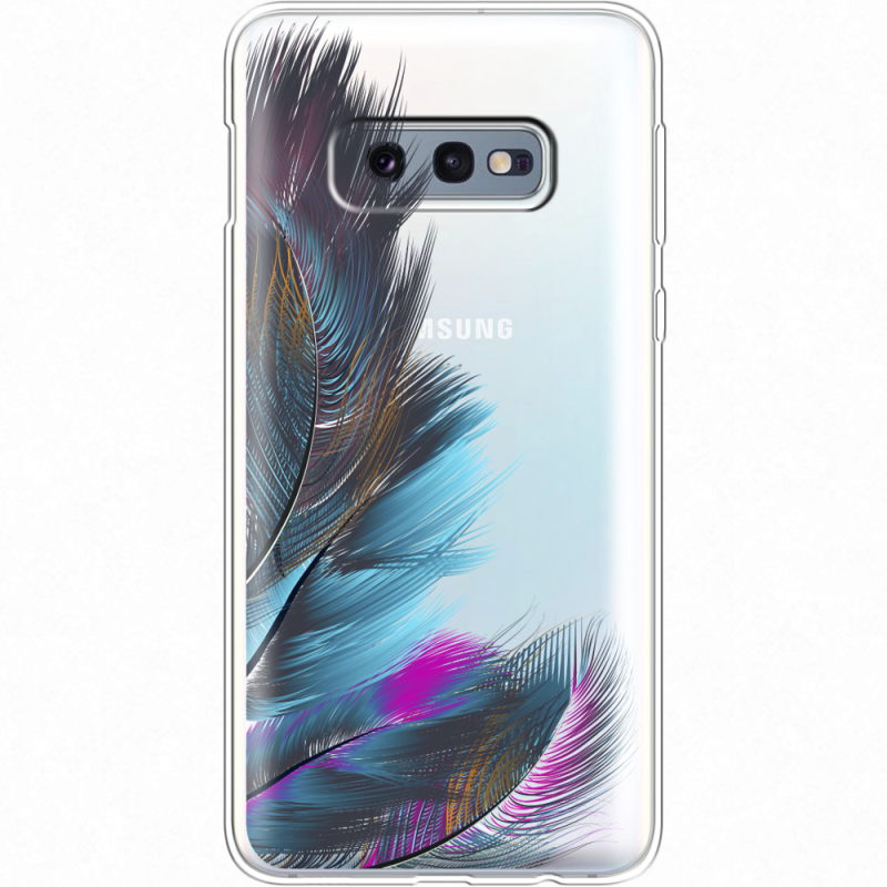 Прозрачный чехол Uprint Samsung G970 Galaxy S10e Feathers