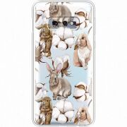 Прозрачный чехол Uprint Samsung G970 Galaxy S10e Cotton and Rabbits