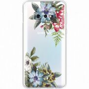Прозрачный чехол Uprint Samsung G970 Galaxy S10e Floral