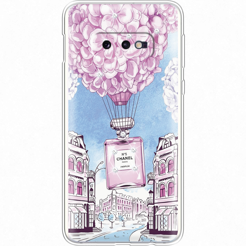 Чехол со стразами Samsung G970 Galaxy S10e Perfume bottle