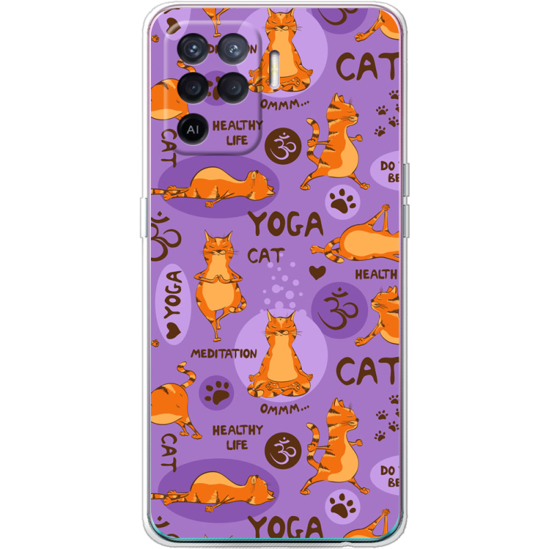 Чехол BoxFace OPPO Reno5 Lite Yoga Cat