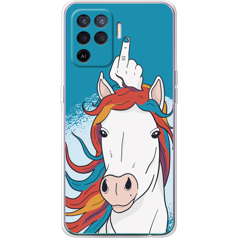 Чехол BoxFace OPPO Reno5 Lite Fuck Unicorn