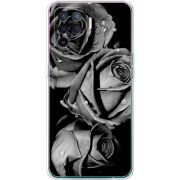 Чехол BoxFace OPPO Reno5 Lite Black and White Roses