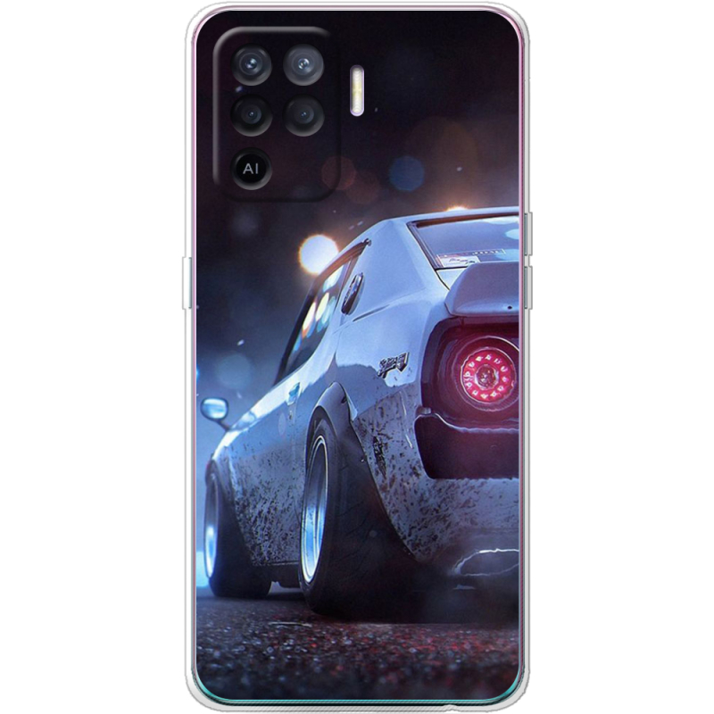 Чехол BoxFace OPPO Reno5 Lite Silver Car