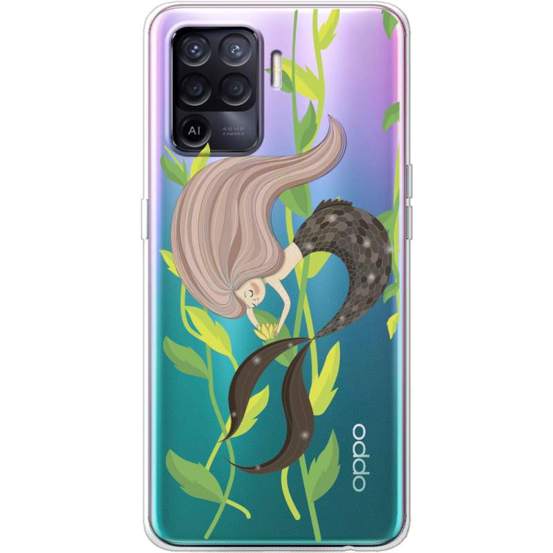 Прозрачный чехол BoxFace OPPO Reno5 Lite Cute Mermaid