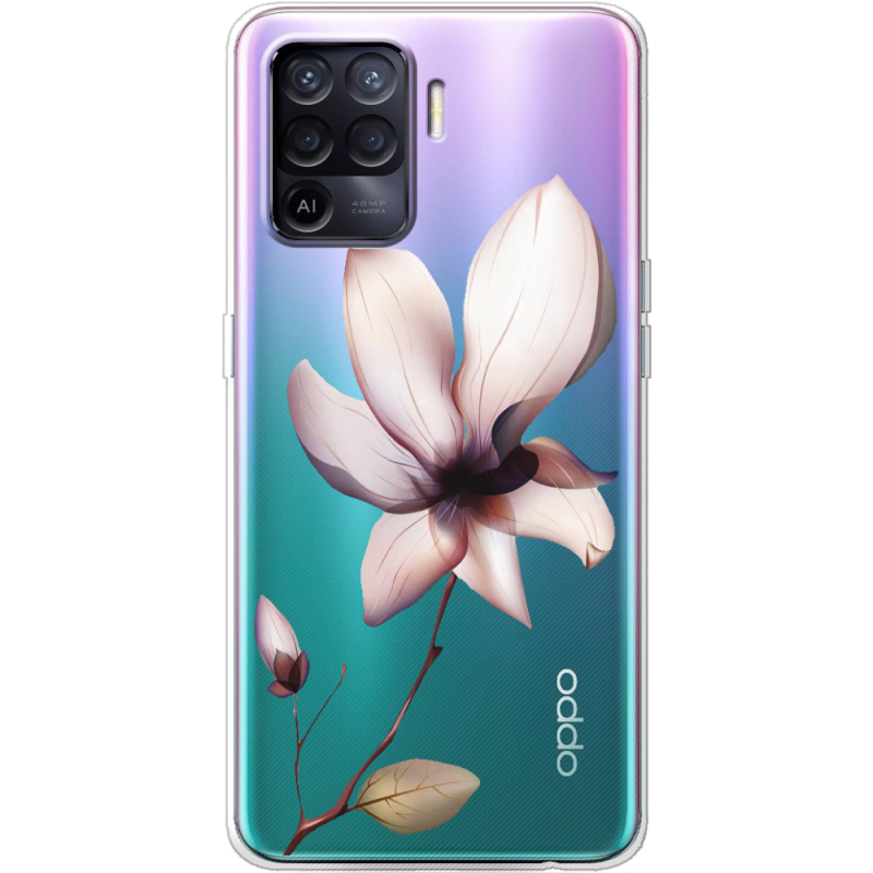 Прозрачный чехол BoxFace OPPO Reno5 Lite Magnolia