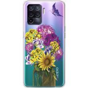 Прозрачный чехол BoxFace OPPO Reno5 Lite My Bouquet