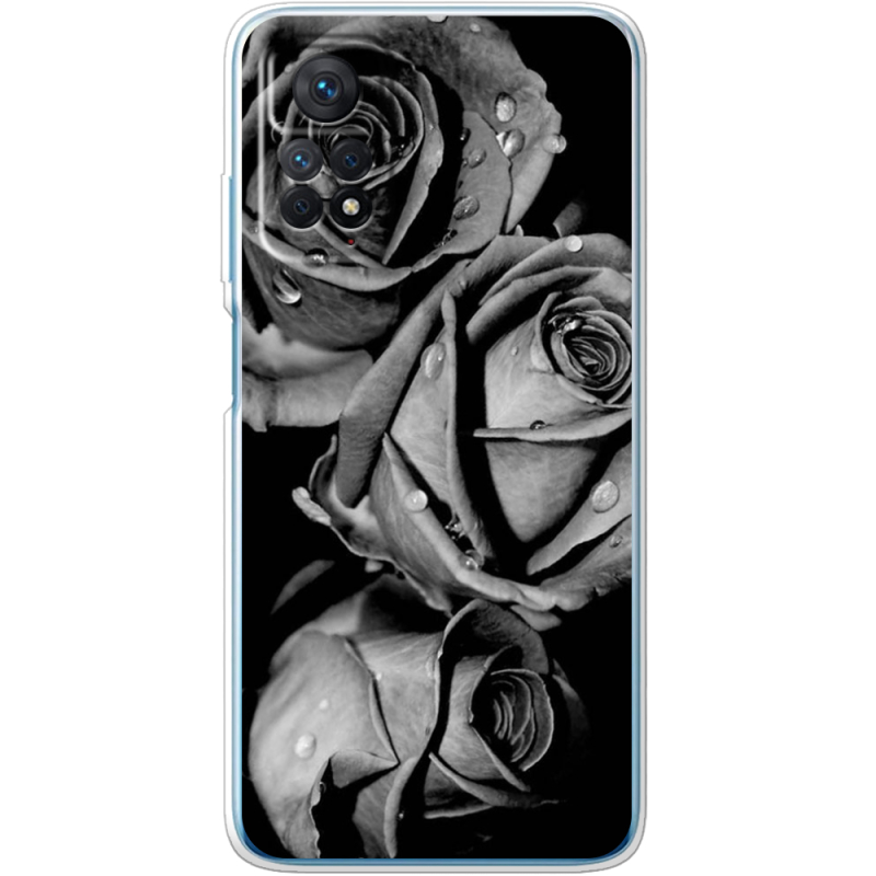 Чехол BoxFace Xiaomi Redmi Note 11 Pro / Note 11 Pro 5G Black and White Roses