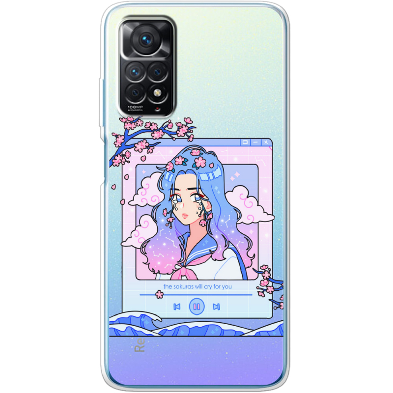 Прозрачный чехол BoxFace Xiaomi Redmi Note 11 Pro / Note 11 Pro 5G The Sakuras Will Cry For You