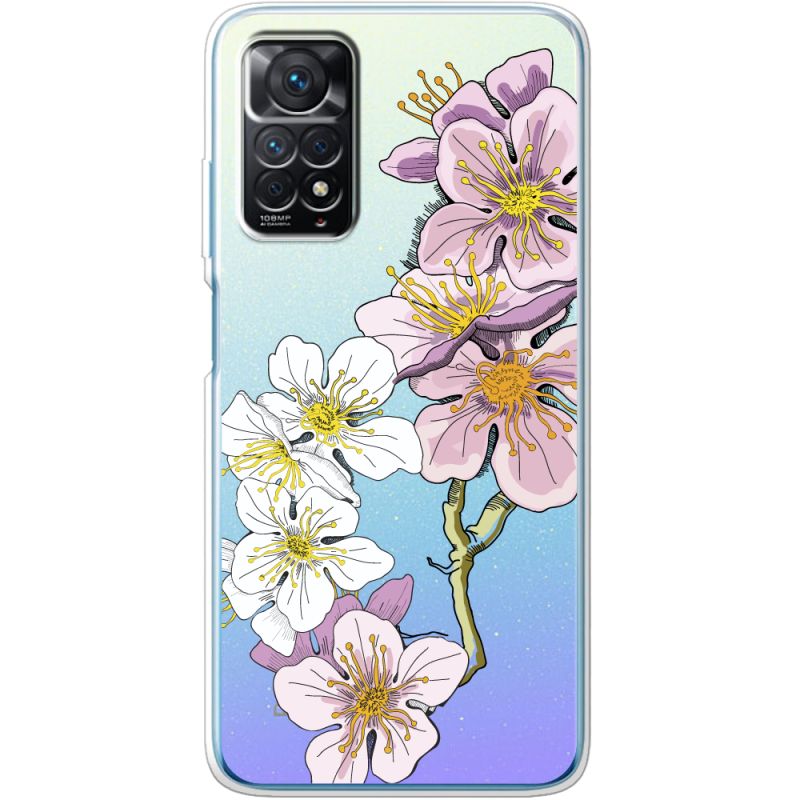Прозрачный чехол BoxFace Xiaomi Redmi Note 11 Pro / Note 11 Pro 5G Cherry Blossom