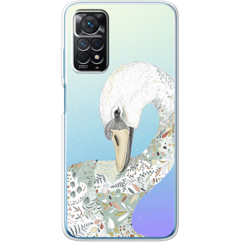 Прозрачный чехол BoxFace Xiaomi Redmi Note 11 Pro / Note 11 Pro 5G Swan